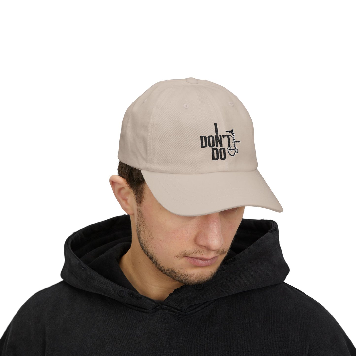 "Dad Cap 'I Don't Do Stupid' – Stylish Father’s Day Gift, Casual Wear for Him"